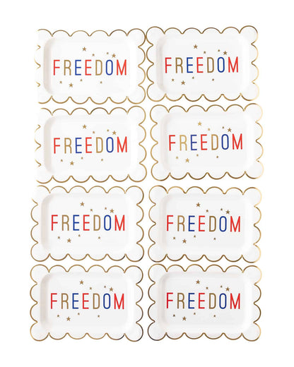 Freedom Scalloped Plate