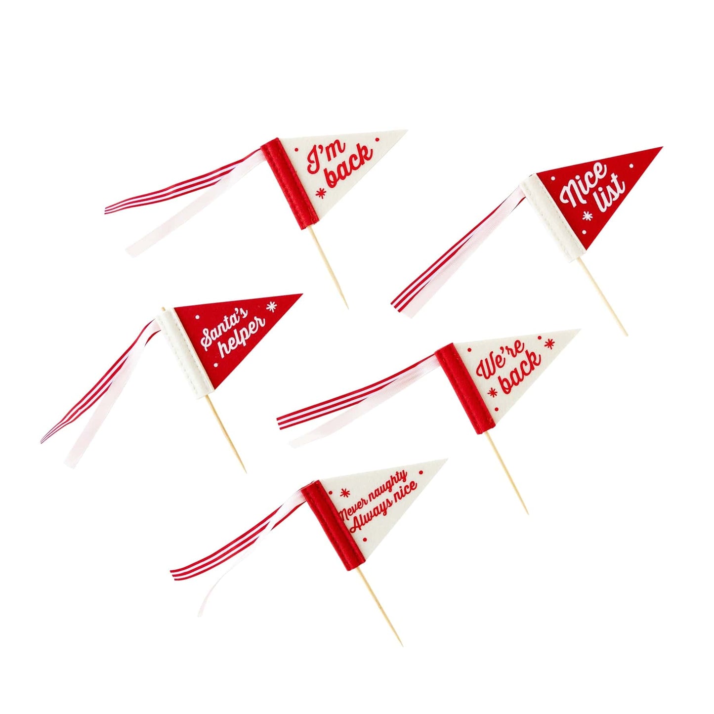 Elf Return Mini Felt Pennant Flags