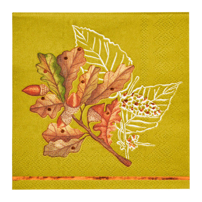 Fall Acorn Cocktail Napkins