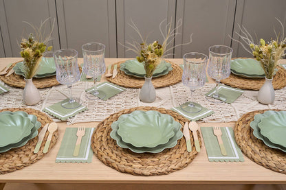 Extra Large Sage Compostable Dinner Plate