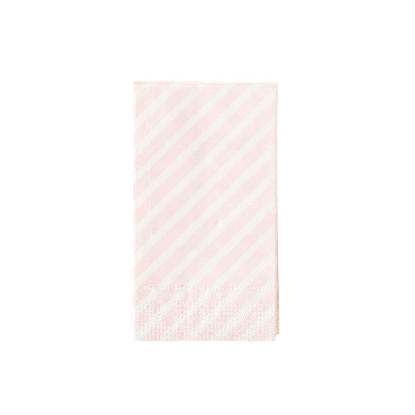Candy Cane Striped Pink Dinner Napkins