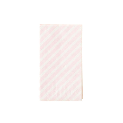 Candy Cane Striped Pink Dinner Napkins