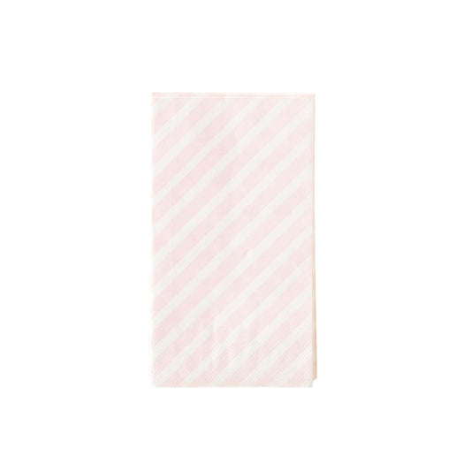 Candy Cane Striped Pink Dinner Napkins