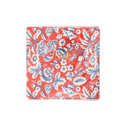Hamptons Blue Floral Cocktail Napkins