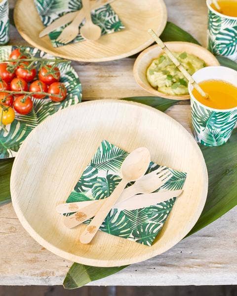 Tropical Leaf Paper Cups