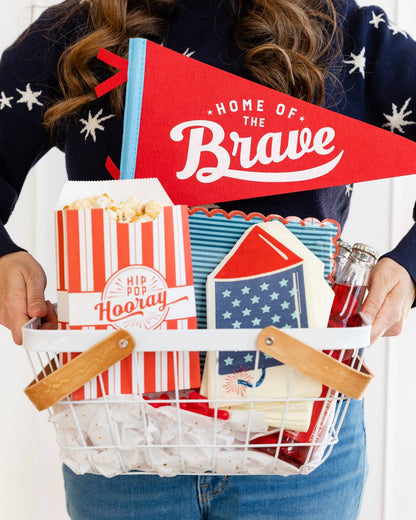Home of the Brave Felt Pennant Banner