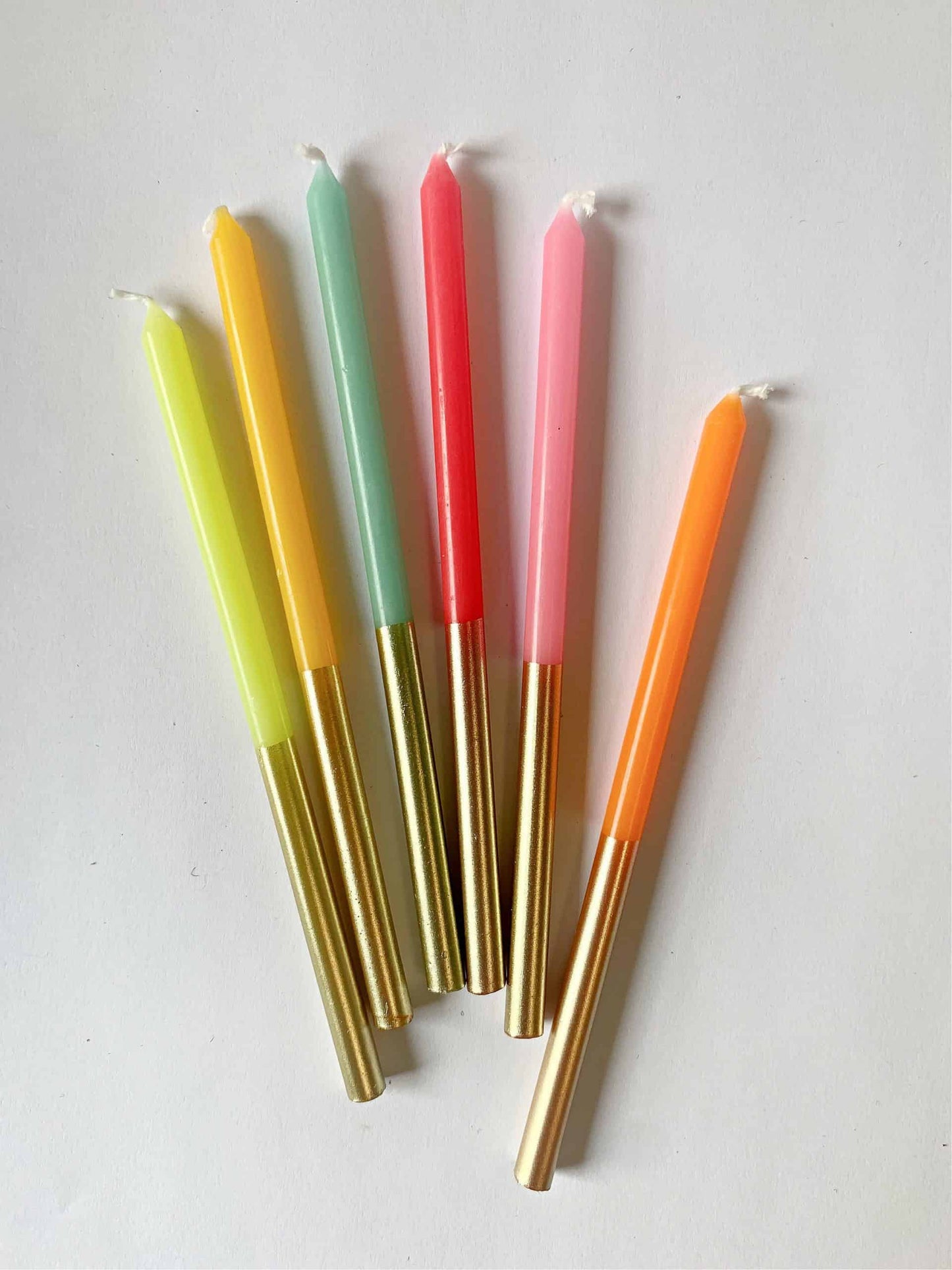 Gold Dipped Bright Candles