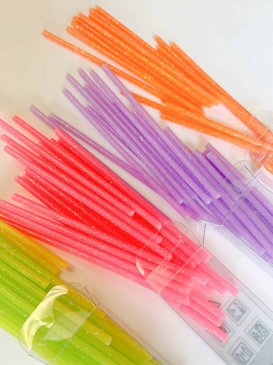 Slim Glitter Candles - Choice of Colors