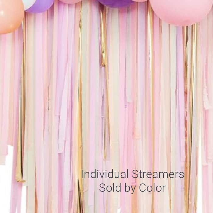 Pastel Backdrop Streamers - sold in single rolls to make a great party backdrop