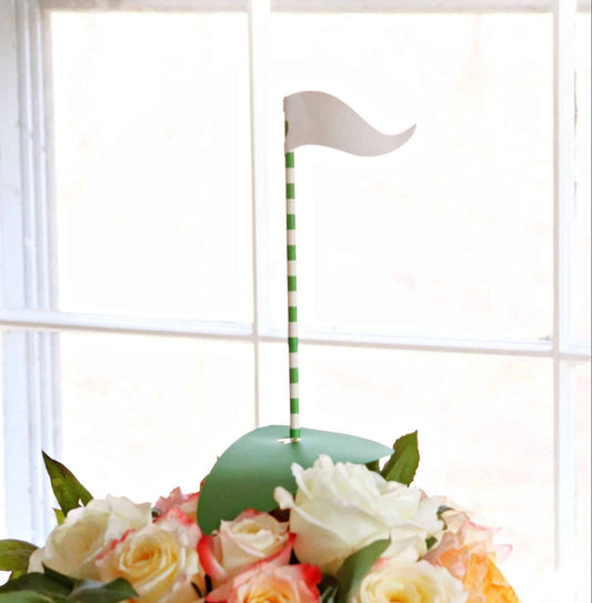 Golf Centerpiece Picks for your golf themed party or Masters Viewing party.