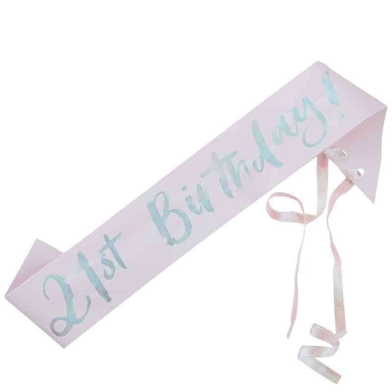 21st Birthday Sash, Birthday for Her