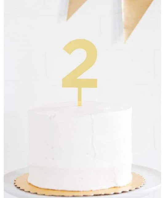 Gold Acrylic Cake Tooppers