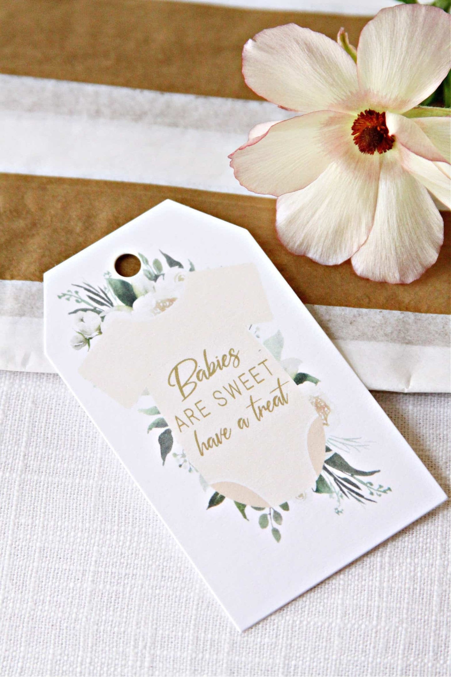 Baby Shower Favor Tags - Babies are Sweet