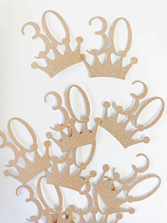 30th Birthday Crown Confetti