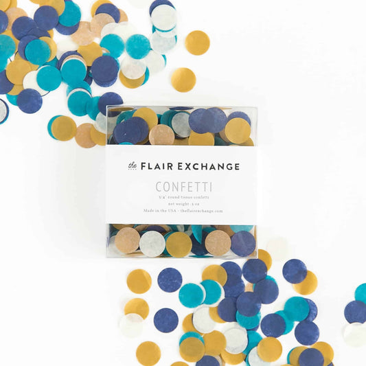 Blue & Amber Confetti