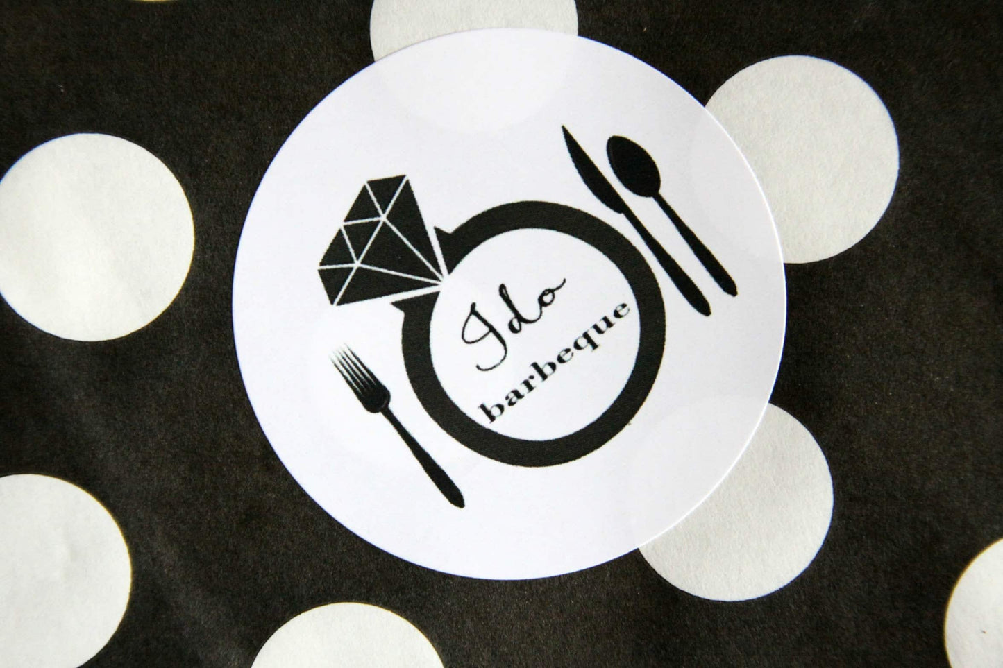 I Do BBQ Stickers for Favors