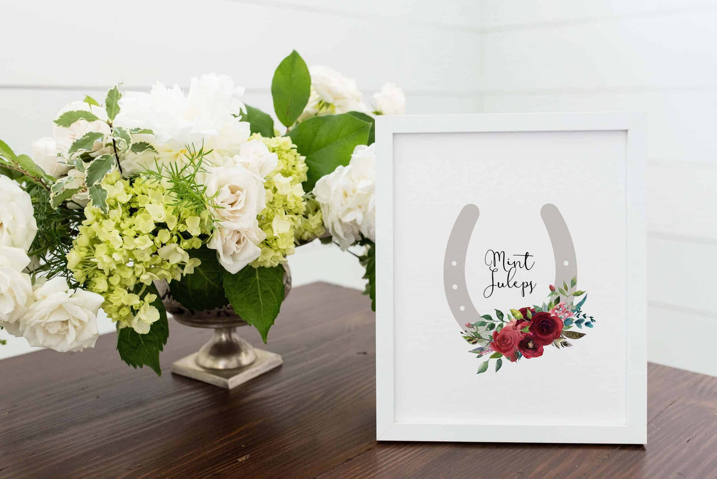 Derby Party Mint Juleps Sign Add a touch of elegance to your Kentucky Derby party with EnFete's original Kentucky Derby party sign. Make your celebration unforgettable. #KentuckyDerby #ElegantDecor #EnFete.
