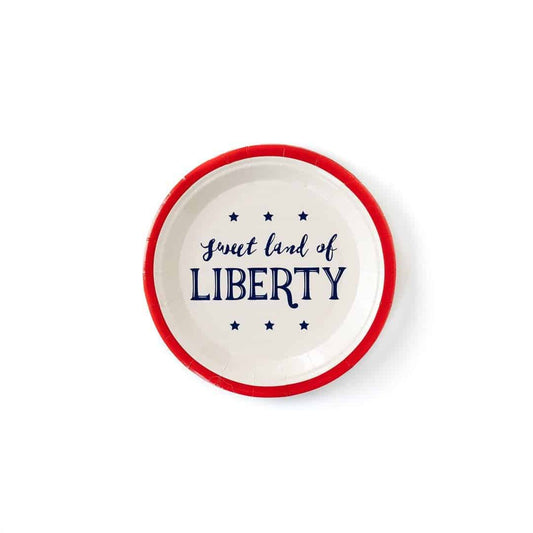 4th of July Paper Plates - Sweet Land of Liberty