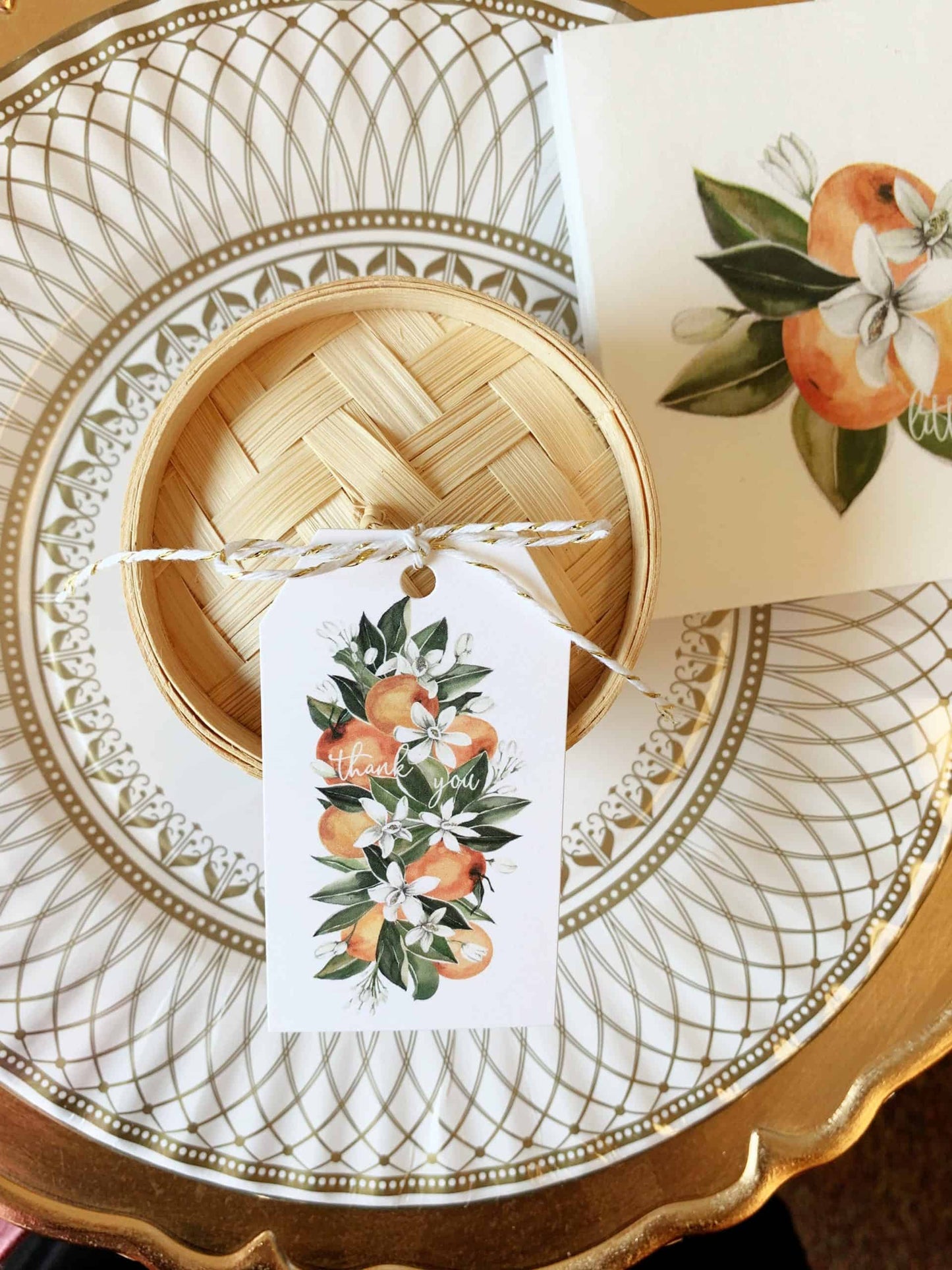 Little Cutie Citrus Thank You Tags