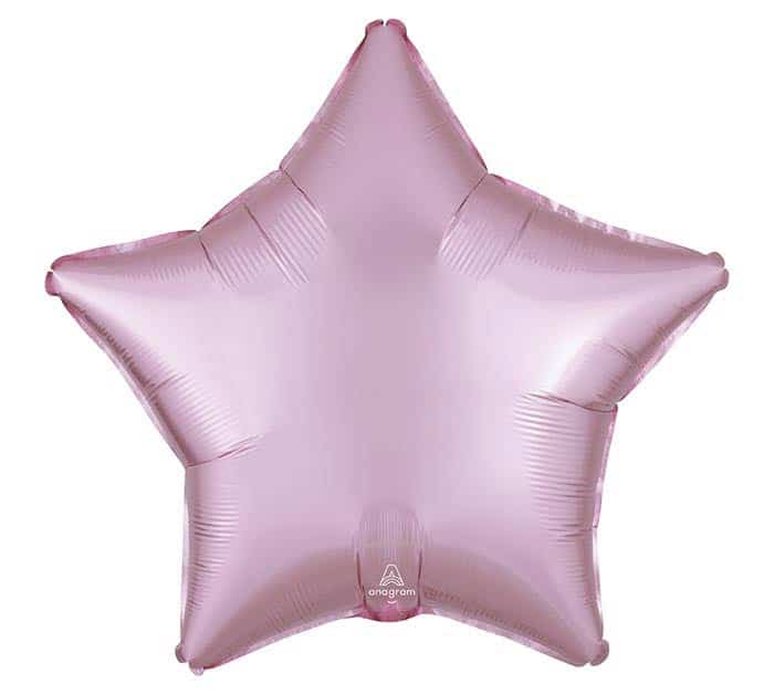 Pink Star Balloon - Satin Foil 19 Inch