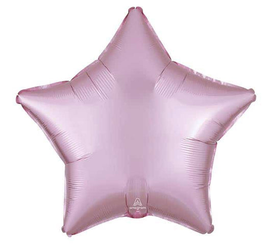 Pink Star Balloon - Satin Foil 19 Inch