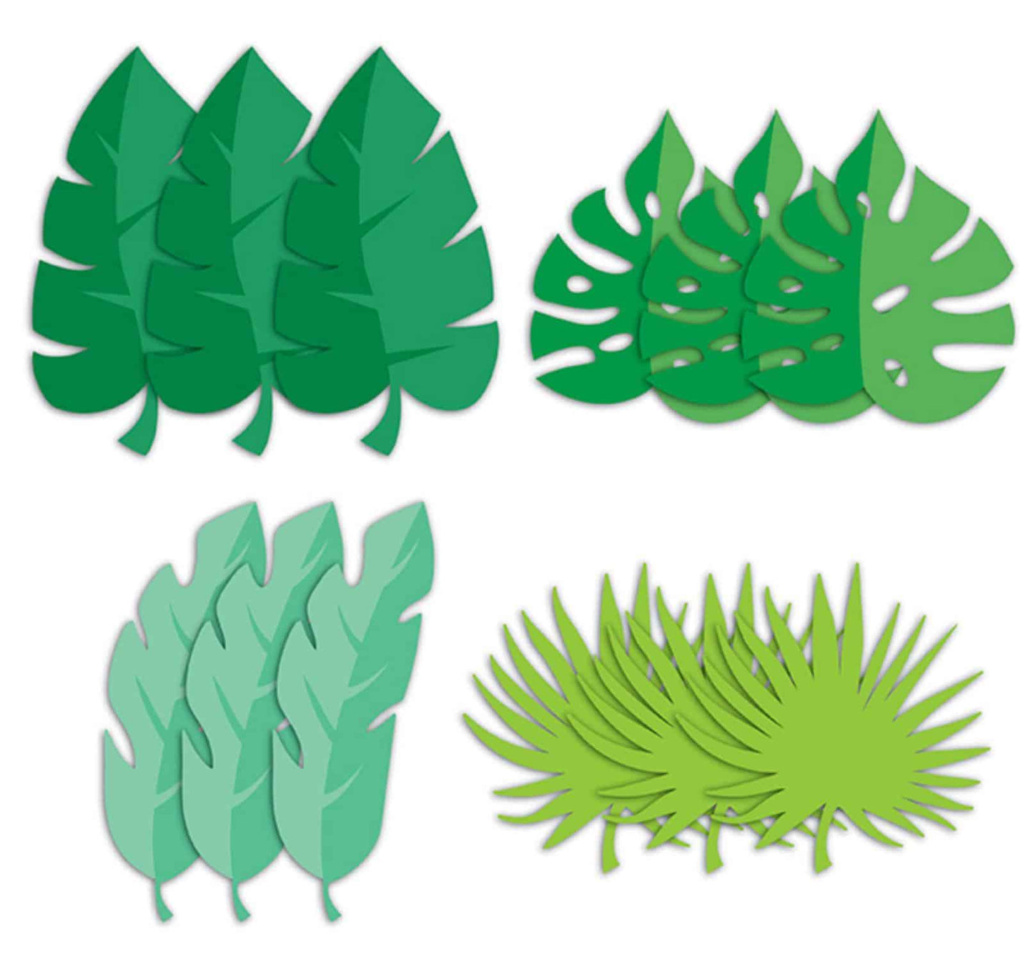 Monstera and Palm Leaf Cut Outs