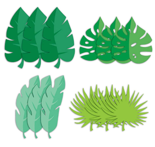Monstera and Palm Leaf Cut Outs