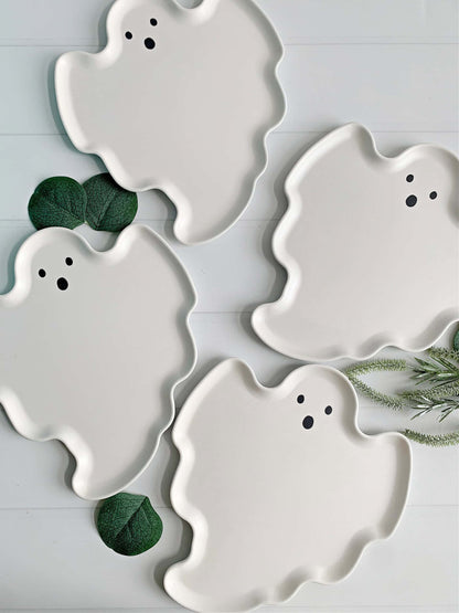 Ghost Plate Set of 4 - Sustainable and Reusable Bamboo Plates