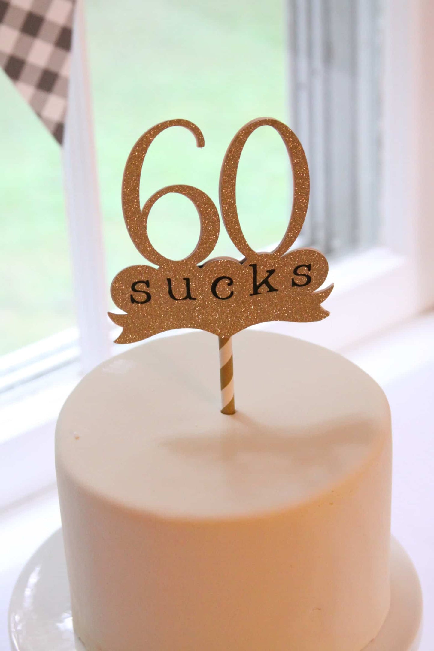 60 Sucks 60th Birthday Cake Topper