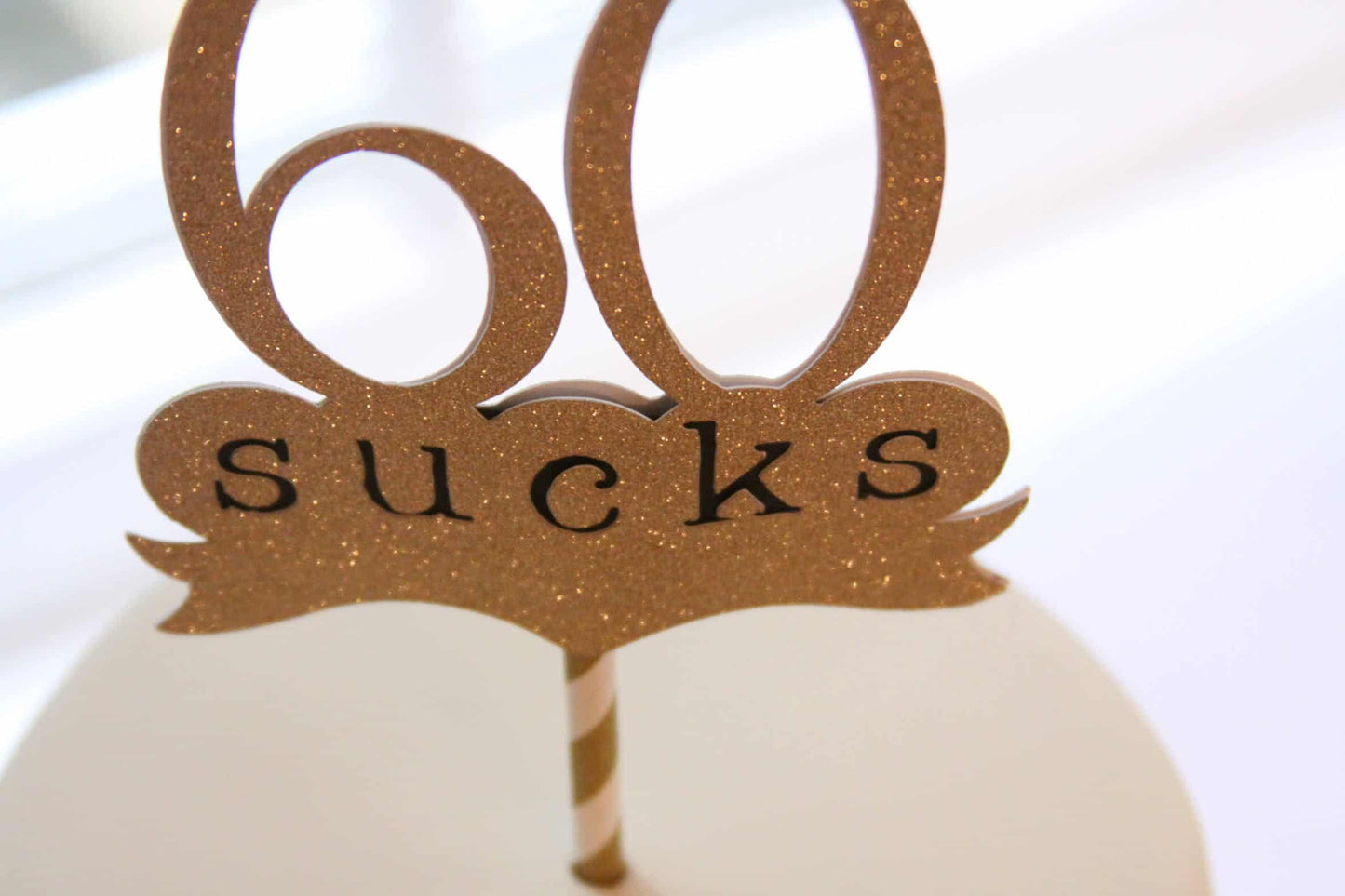 60 Sucks 60th Birthday Cake Topper