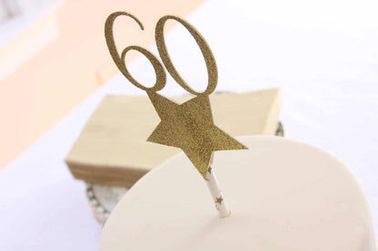 60th Birthday Cake Topper