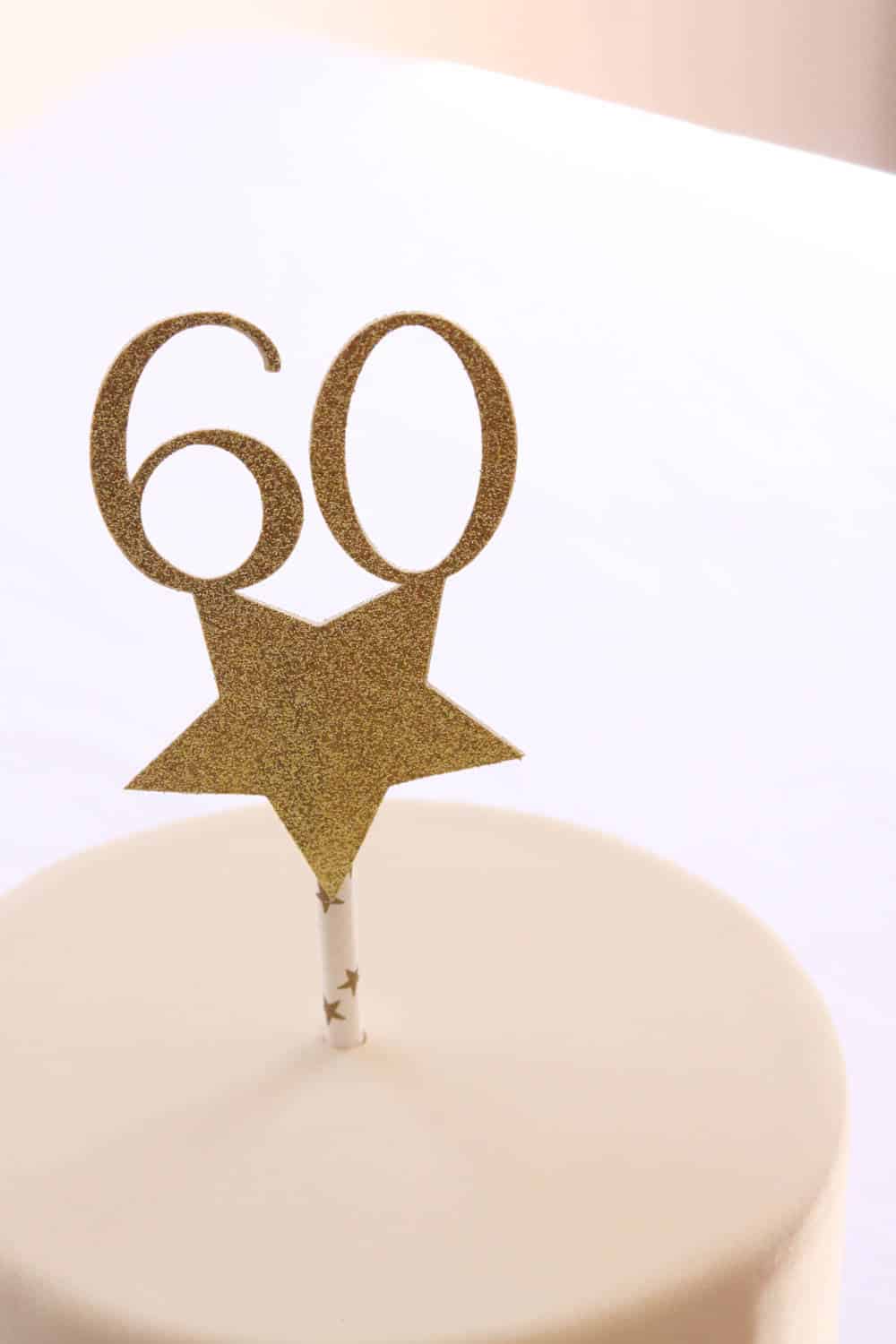 60th Birthday Cake Topper