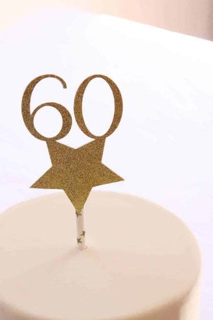 60th Birthday Cake Topper
