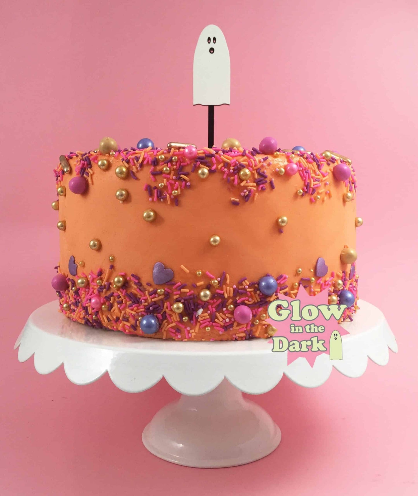 Ghost Glow in the Dark Cake Topper