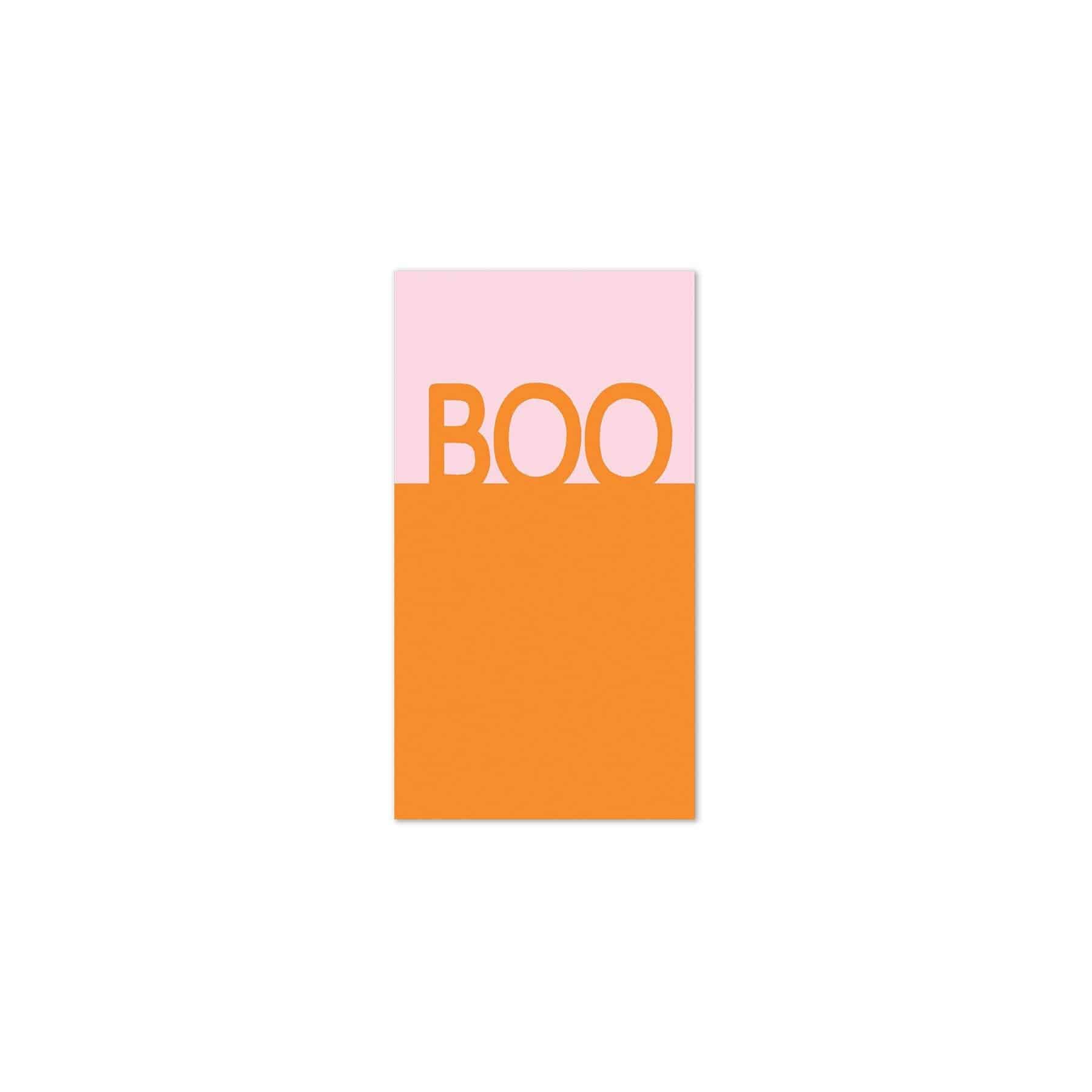 Boo Pink and Orange Halloween napkins