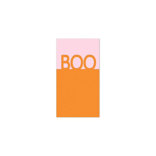 Boo Pink and Orange Halloween napkins