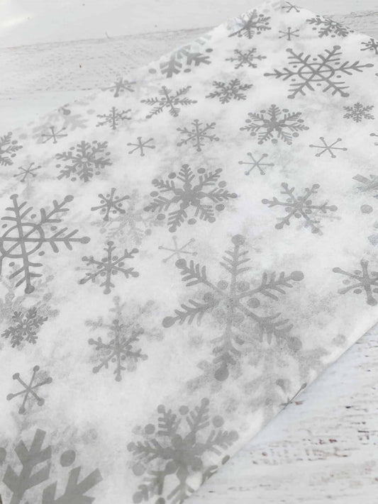 Snowflake Let is Snow Tissue Paper