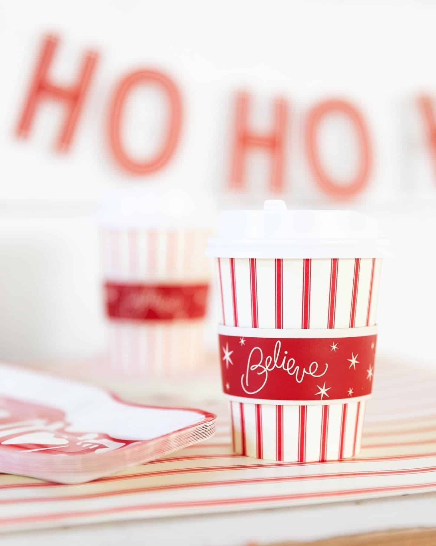 Christmas Believe Coffee To Go Cups