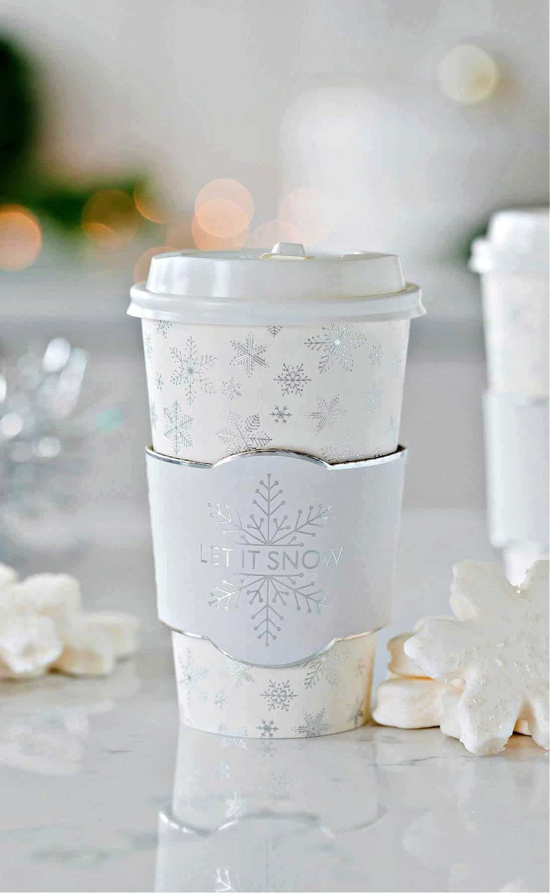 Let It Snow Coffee To Go Cups