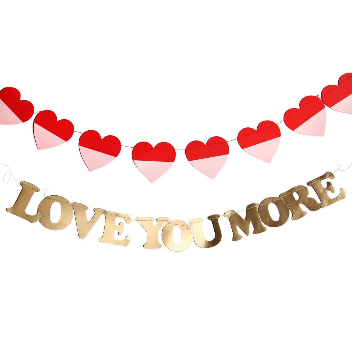 Love You More Valentine Banner