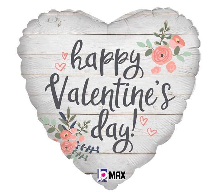 Happy Valentine's Day Balloon- 18" Rustic