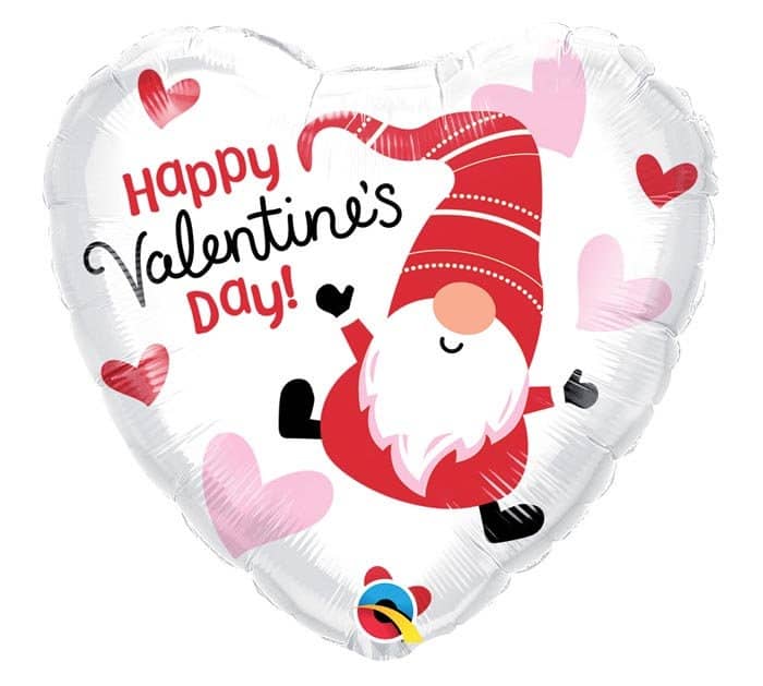 Gnome Valentine Balloon- 18"