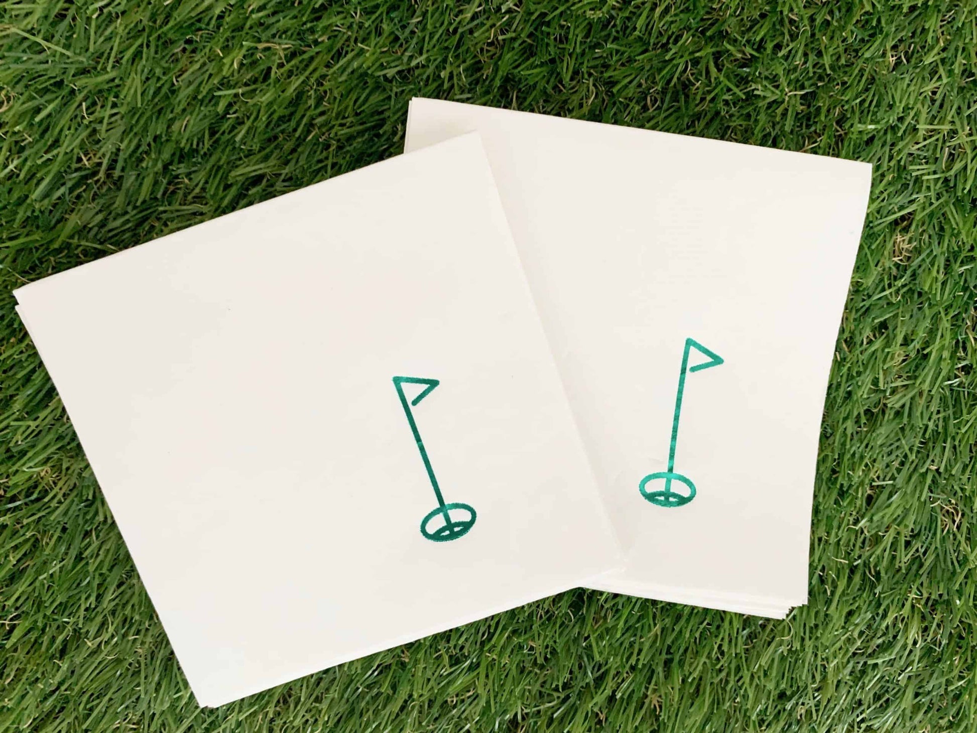 Hole in One Golf napkins - perfect for a first birthday, golf birthday or Master's party Only from Enfete Party Supplies.