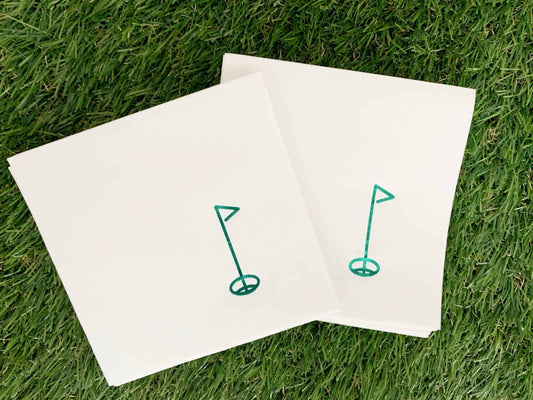 Hole in One Golf napkins - perfect for a first birthday, golf birthday or Master's party Only from Enfete Party Supplies.