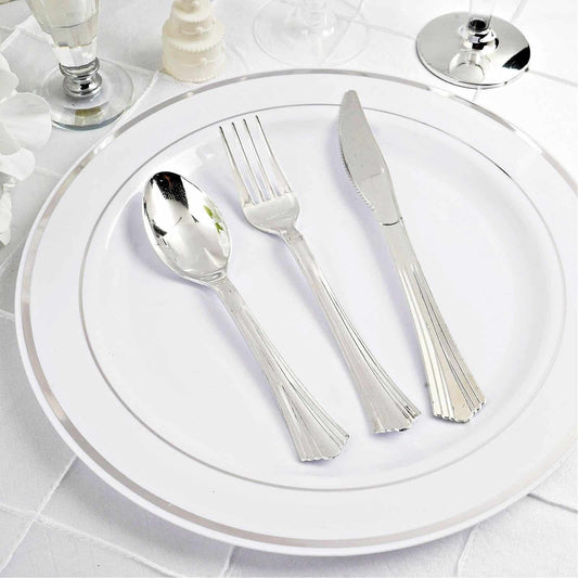 Silver Utensils, Plastic Cutlery