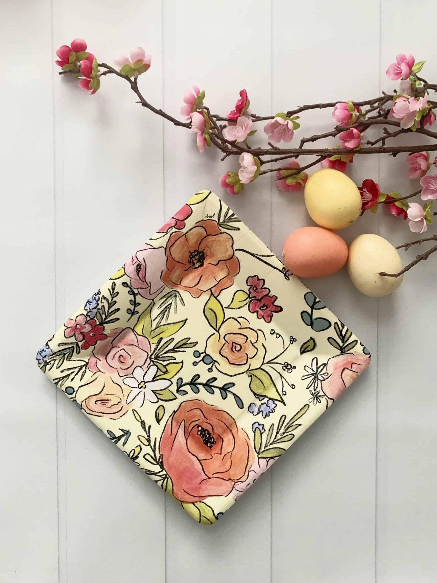 Floral Dessert Plates