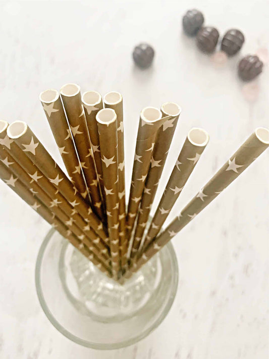 Gold Celestial Straws