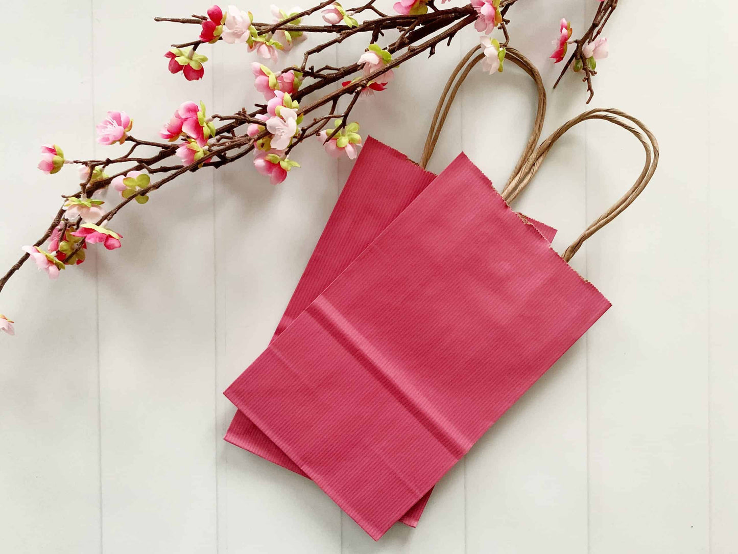 Cherry Blossom Pink Favor Bags