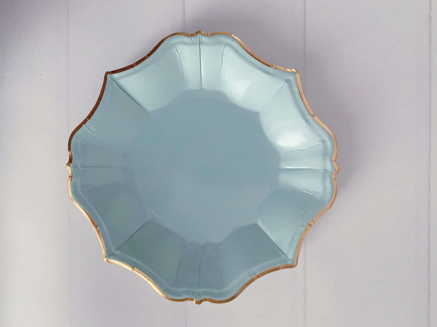 Light Blue Paper Dessert Plates