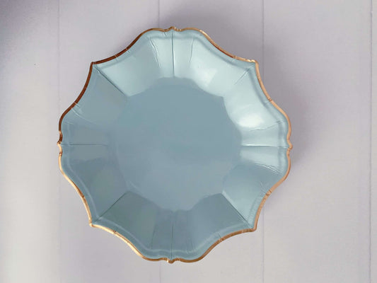 Light Blue Paper Dessert Plates